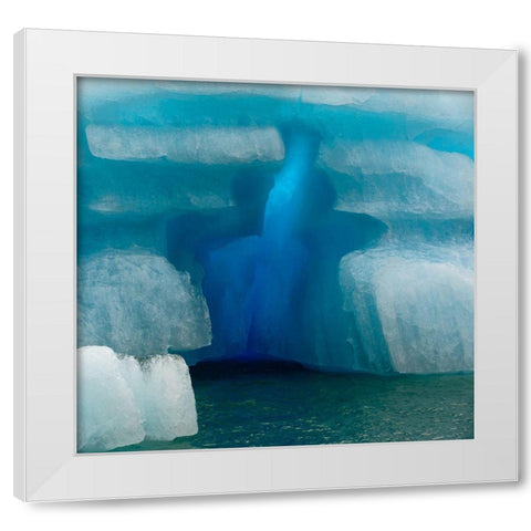 Empty Cross White Modern Wood Framed Art Print by Dubikovskiy, Dmitry