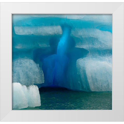 Empty Cross White Modern Wood Framed Art Print by Dubikovskiy, Dmitry