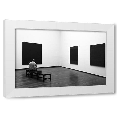 Enjoying Rothko White Modern Wood Framed Art Print by Lionse, Art