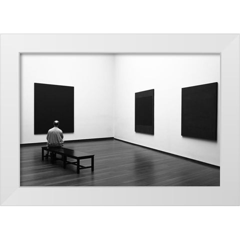 Enjoying Rothko White Modern Wood Framed Art Print by Lionse, Art