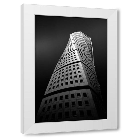 Magic Tower White Modern Wood Framed Art Print by Ioneanu, Dragos
