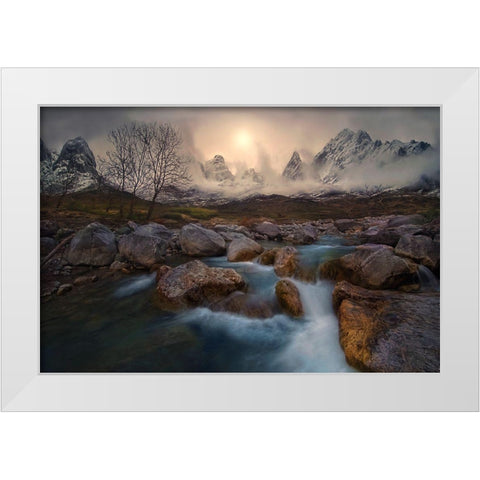 Change Of  Seasons White Modern Wood Framed Art Print by Kaddas, Chris
