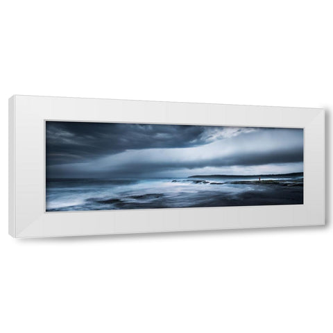 Witness White Modern Wood Framed Art Print by Zhang, Joshua