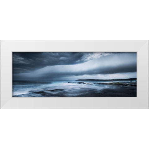 Witness White Modern Wood Framed Art Print by Zhang, Joshua