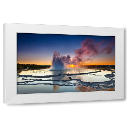 Explosion White Modern Wood Framed Art Print by Nicholas Roemmelt, Dr.