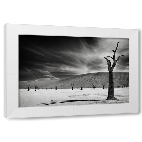 The Army Of The Dead White Modern Wood Framed Art Print by Guillemot, Mathilde