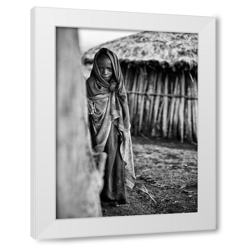 Feeling Like Such A Mess White Modern Wood Framed Art Print by Jovic, Goran