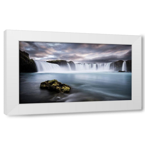 Eternal Flow White Modern Wood Framed Art Print by Wonisch, Andreas