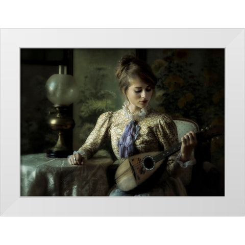 Untitled White Modern Wood Framed Art Print by kenp