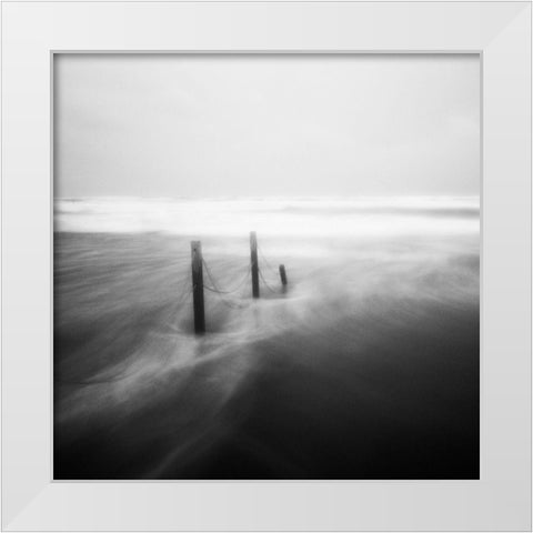 Appesi White Modern Wood Framed Art Print by Della Latta, Massimo