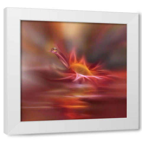 Song Of My Soul... White Modern Wood Framed Art Print by Nan, Juliana