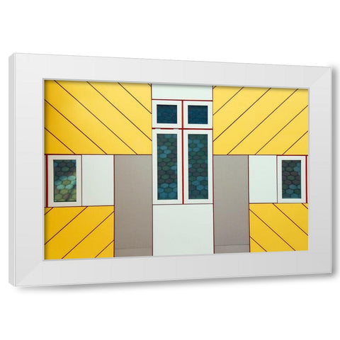 Facade White Modern Wood Framed Art Print by Bartsch, Heidi