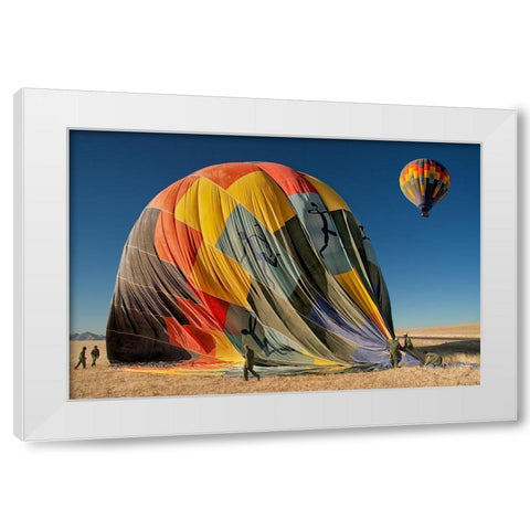 Back On Earth White Modern Wood Framed Art Print by Guillemot, Mathilde