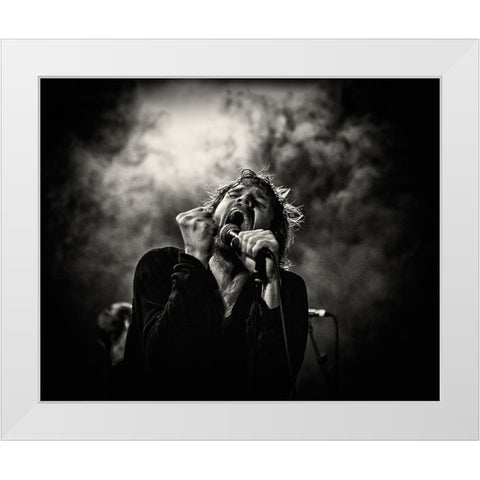 Khoma On Stage White Modern Wood Framed Art Print by Samuelsson, Anders