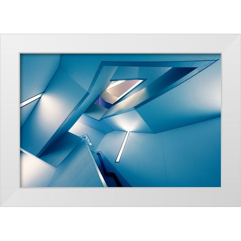 The Symphony Of The Lines White Modern Wood Framed Art Print by Roland Shainidze, Dr.