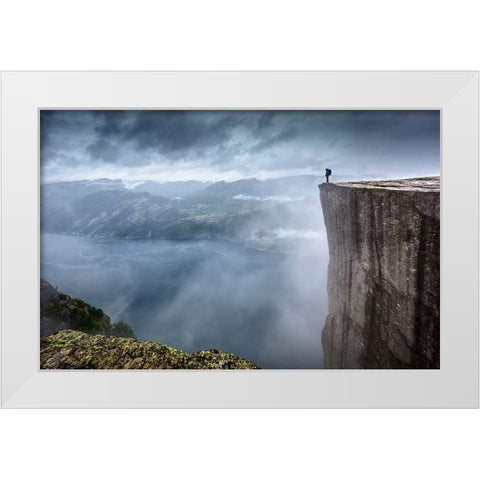 The View White Modern Wood Framed Art Print by Nicholas Roemmelt, Dr.