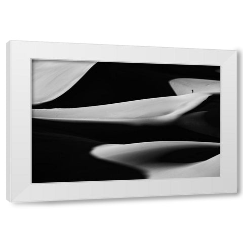 Dune X White Modern Wood Framed Art Print by Kravanja, Jure