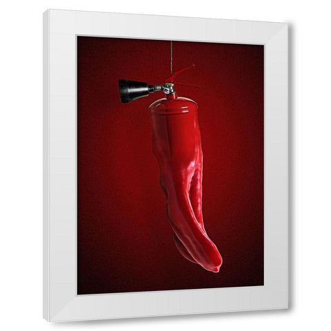 Unlikely #76 White Modern Wood Framed Art Print by Solo, Mister