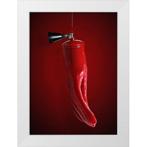 Unlikely #76 White Modern Wood Framed Art Print by Solo, Mister