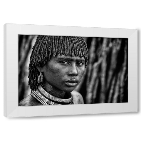 We Are The Same White Modern Wood Framed Art Print by Jovic, Goran