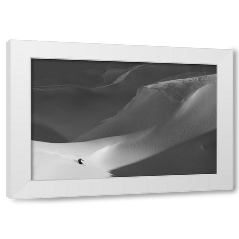 On Tempestous Ground White Modern Wood Framed Art Print by Peter, Passion