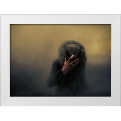 When The Going Gets Tough... White Modern Wood Framed Art Print by Larsen, Jorun