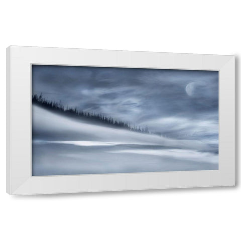 Winter Night White Modern Wood Framed Art Print by Westum, Heidi