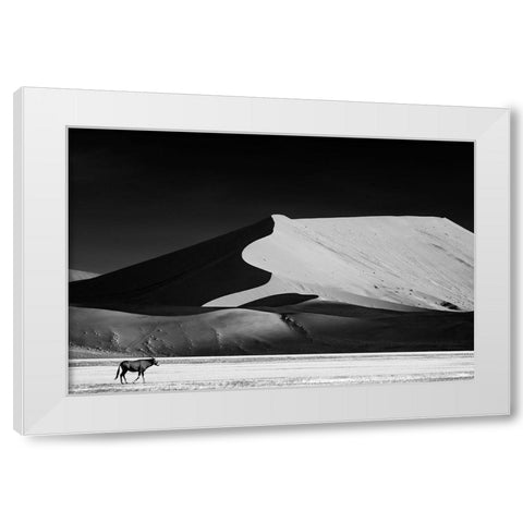 The Solitary White Modern Wood Framed Art Print by Guillemot, Mathilde