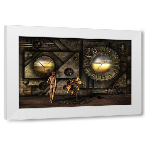 Was Salvador Here? White Modern Wood Framed Art Print by Pfleghart, Franziskus