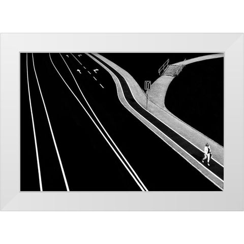 Individual White Modern Wood Framed Art Print by Krivec, Samanta