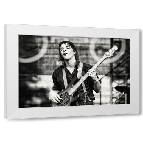 Emotions White Modern Wood Framed Art Print by Pajic, Samir