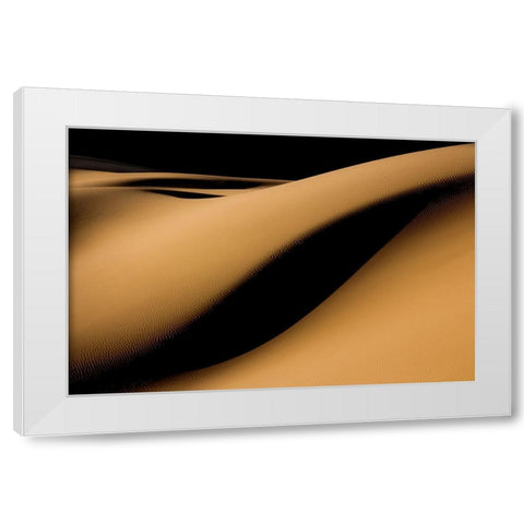 Maranjab Desert White Modern Wood Framed Art Print by Bagheri, Usef