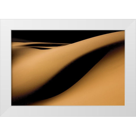 Maranjab Desert White Modern Wood Framed Art Print by Bagheri, Usef