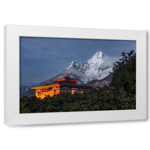 As Night Falls White Modern Wood Framed Art Print by Wrobel, Karsten