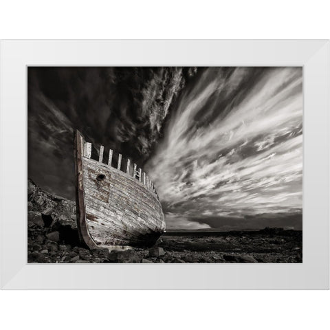 Permanent Place White Modern Wood Framed Art Print by H. Ingibergsson, Torsteinn
