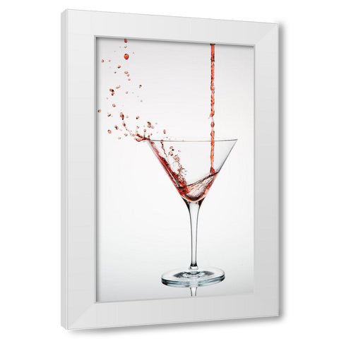 Cocktail White Modern Wood Framed Art Print by Pabst, Christian