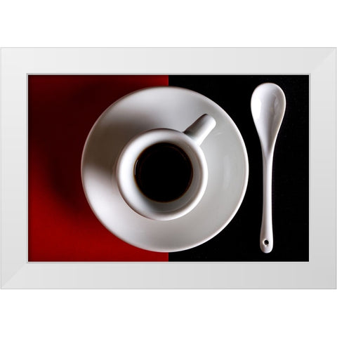 Na Tazziurell E Caffau White Modern Wood Framed Art Print by Zaccagnino, Antonio