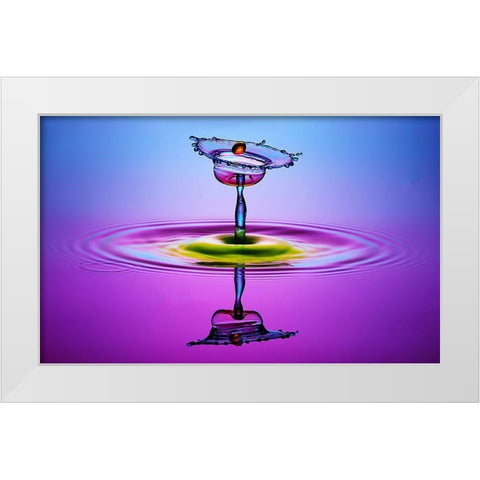 Chalice Colors Full White Modern Wood Framed Art Print by Berkati, Muhammad