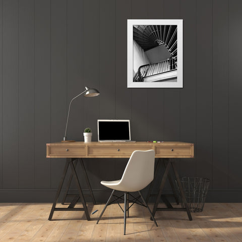 Untitled White Modern Wood Framed Art Print by Stefan, Jacek