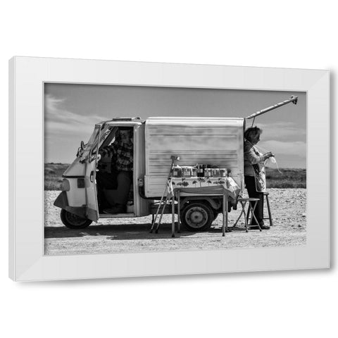 Work Of A Lifetime White Modern Wood Framed Art Print by Sarmento, Luis