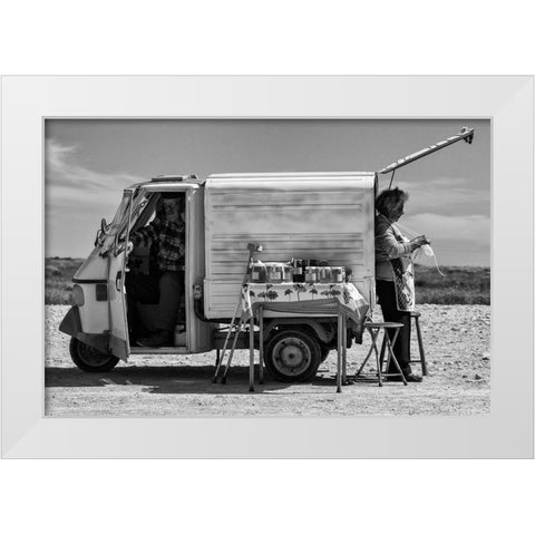 Work Of A Lifetime White Modern Wood Framed Art Print by Sarmento, Luis