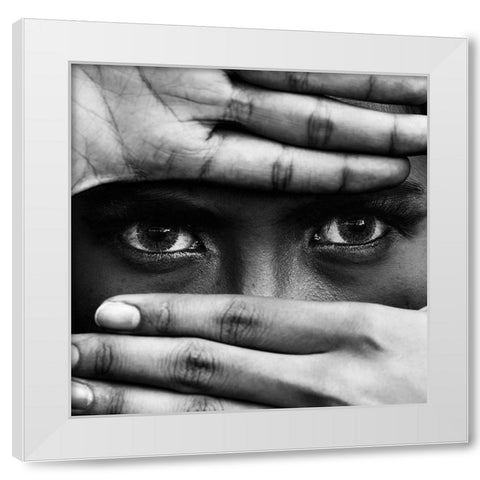 Untitled White Modern Wood Framed Art Print by Alrasyid, Ajie