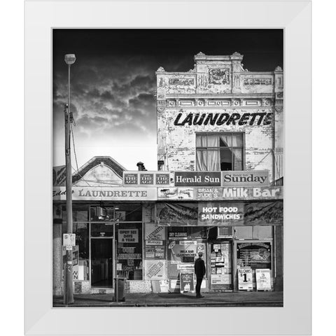 Mixed Business White Modern Wood Framed Art Print by Donoghue, Adrian