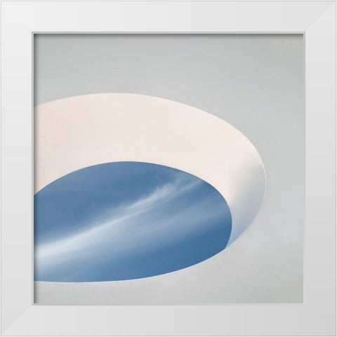 The Eye Of The Sky... White Modern Wood Framed Art Print by Claes, Gilbert
