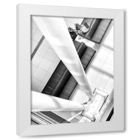 Delayed Travel White Modern Wood Framed Art Print by Hoofwijk, Theo