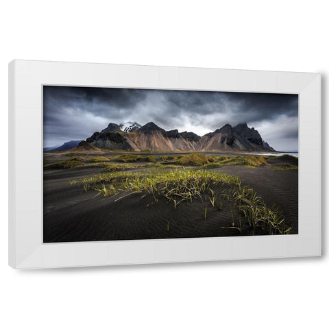Stokksnes White Modern Wood Framed Art Print by Bogaerts, Sus