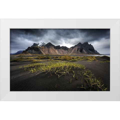 Stokksnes White Modern Wood Framed Art Print by Bogaerts, Sus