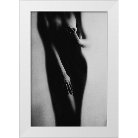 Vision White Modern Wood Framed Art Print by Marianne