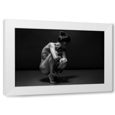 Bodyscape White Modern Wood Framed Art Print by Belovodchenko, Anton