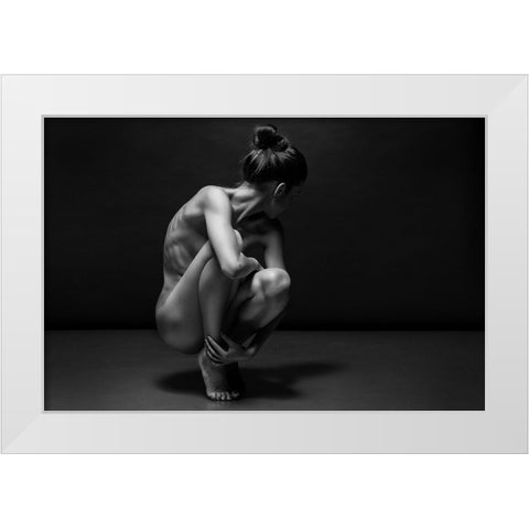 Bodyscape White Modern Wood Framed Art Print by Belovodchenko, Anton